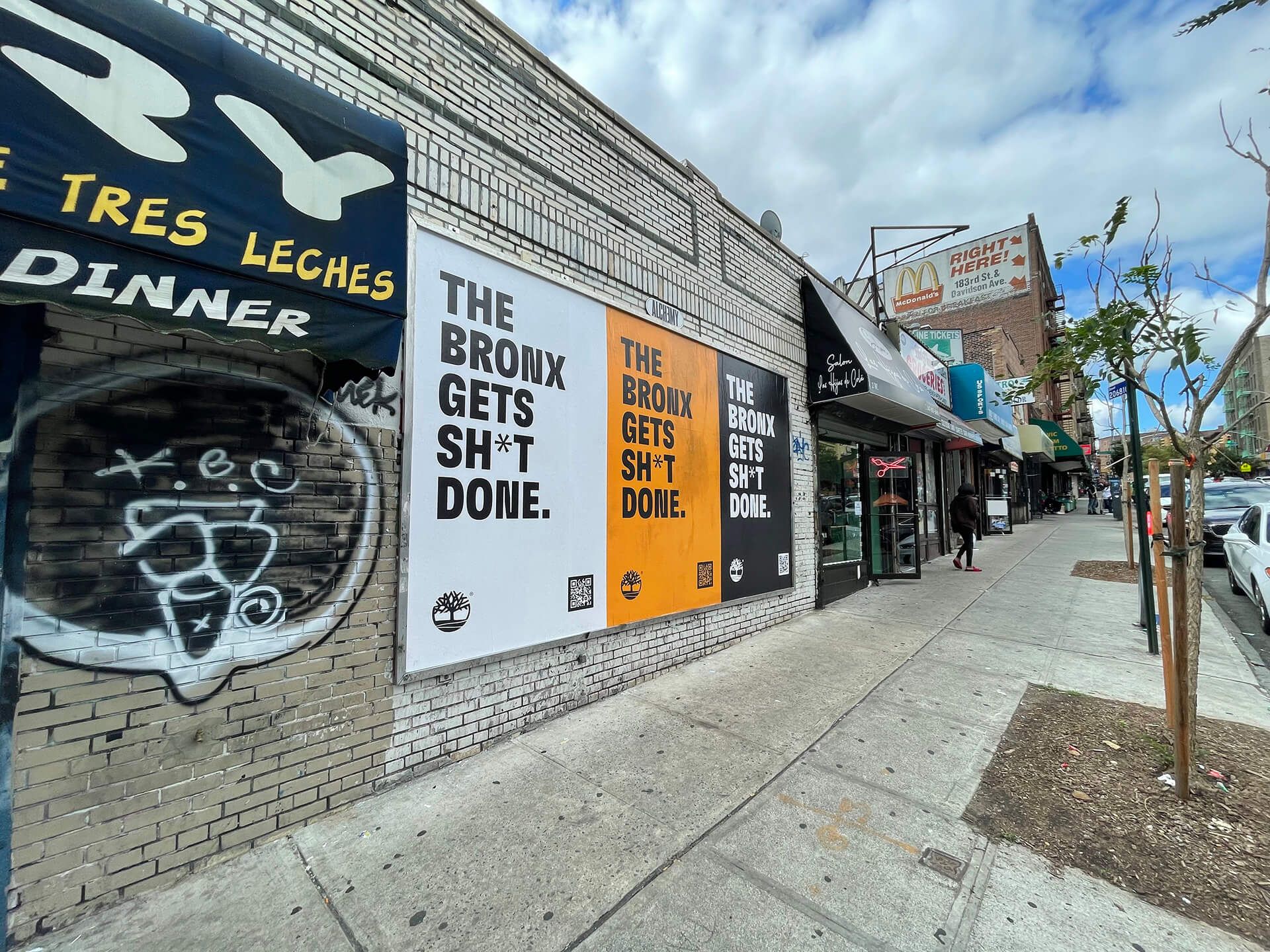 The Bronx gets sh*t done posters on city wall