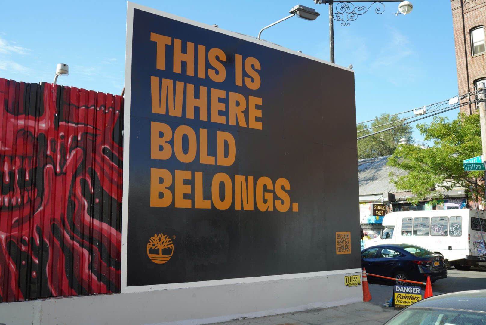 This is where Bold Belongs large outside sign
